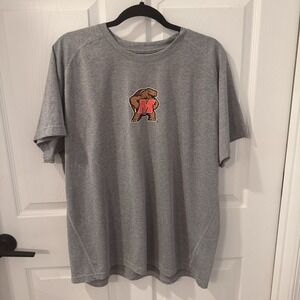 Mens University Of Maryland Terrapins Gray T Shirt Size XL  Genuine Stuff